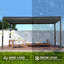 Outdoor Aluminum Pergola with Louvred Roof