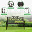 Marlowes Metal Outdoor Bench-1745240994