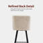 Upholstered Bar Stools with Curved Backrest and Black Metal Legs-83058752