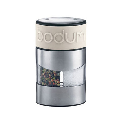 Twin Salt and Pepper Grinder in Off White