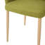 Ensemble de chaises de salle à manger d'inspiration classique 2 pièces - soutien profilé, revêtement en tissu et structure en fer avec finition en bois-1557126513