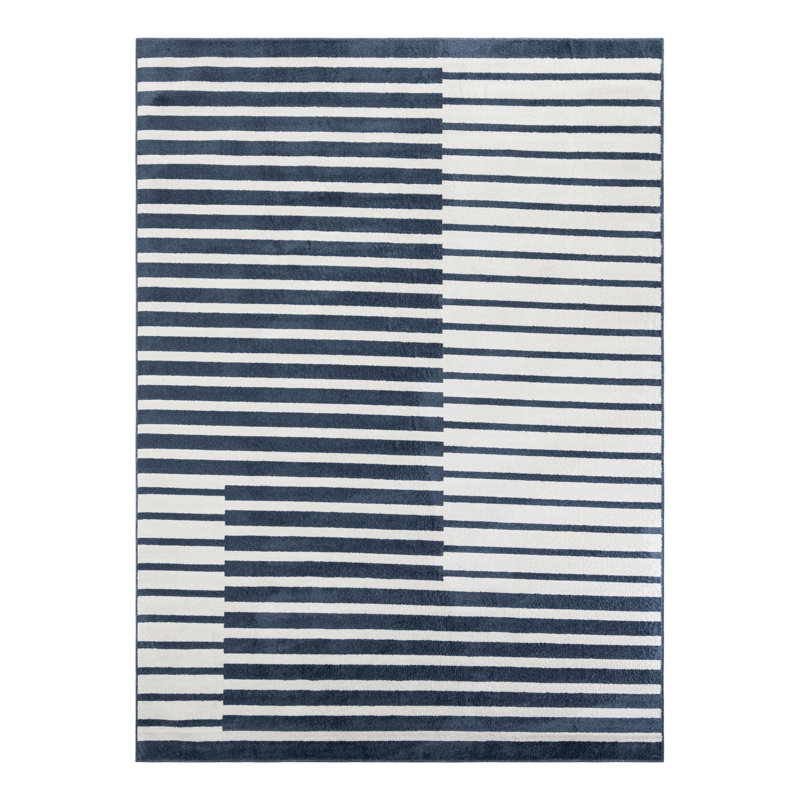 Ivy Bronx Namsen Nathanyl Rug Blue, Rectangle 9' x 12'