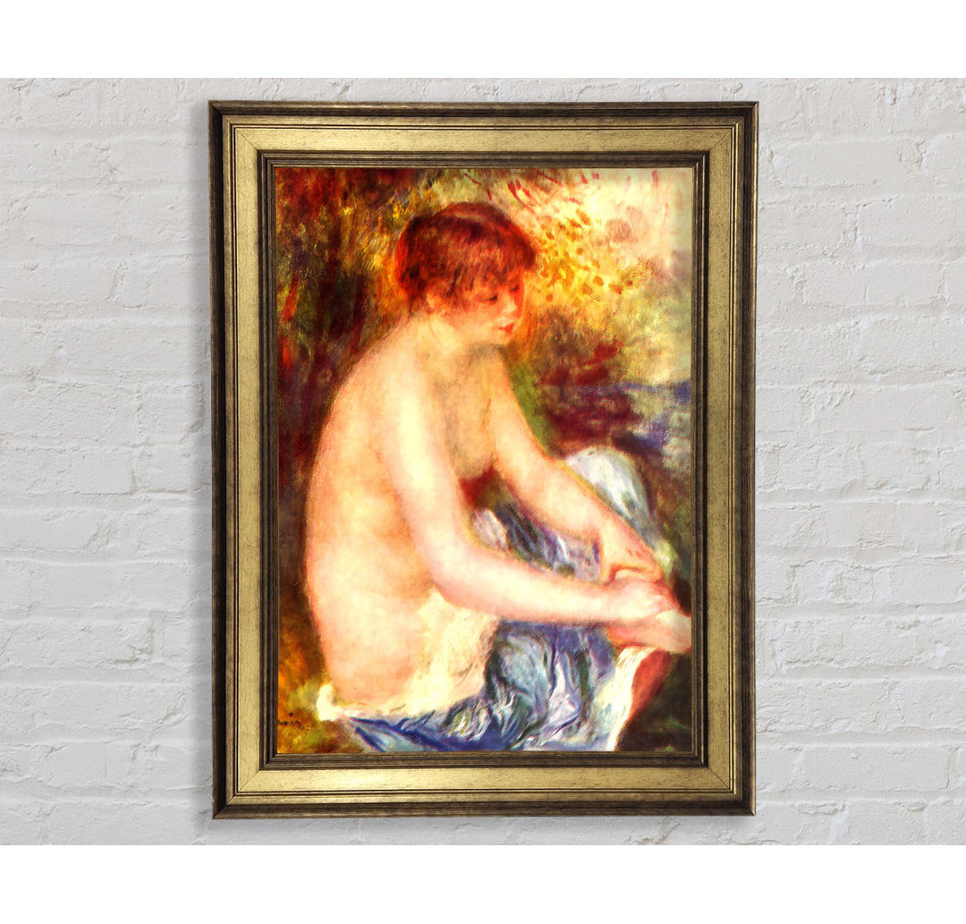 Renoir Nude In Blue - Einzelner Bilderrahmen Kunstdrucke