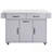 Kitchen Island with Adjustable Shelf, Spice & Towel Rack and Drawer-187869946