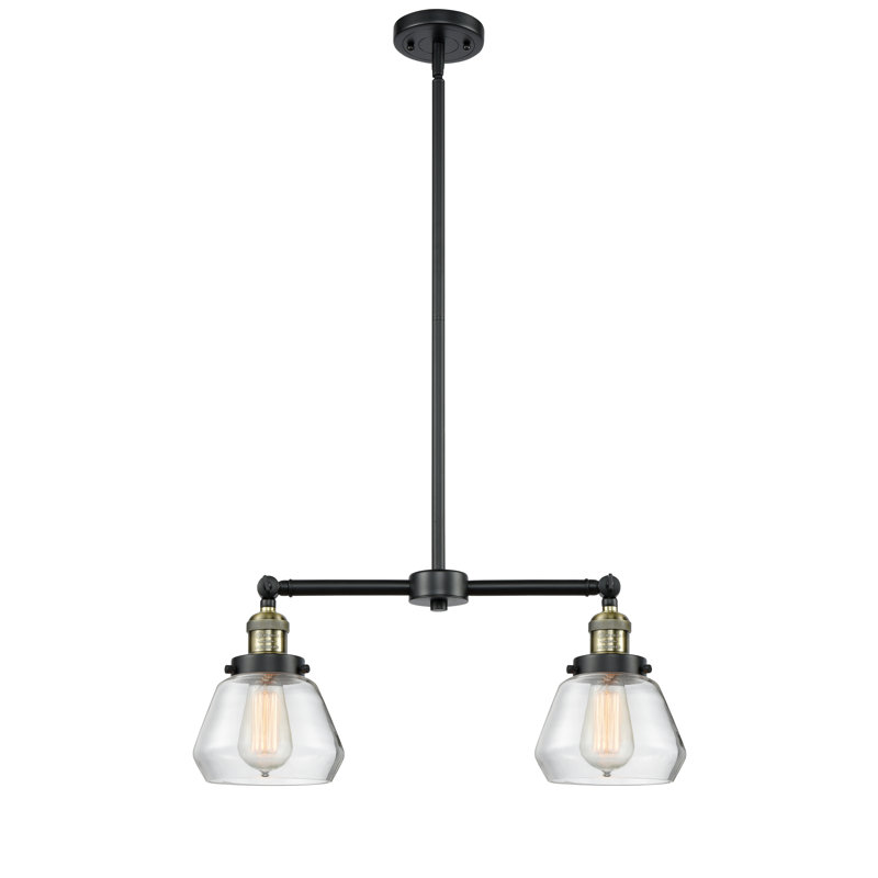 Chill 2 - Light Kitchen Island Pendant, No Bulb Included, Clear, Black Antique Brass