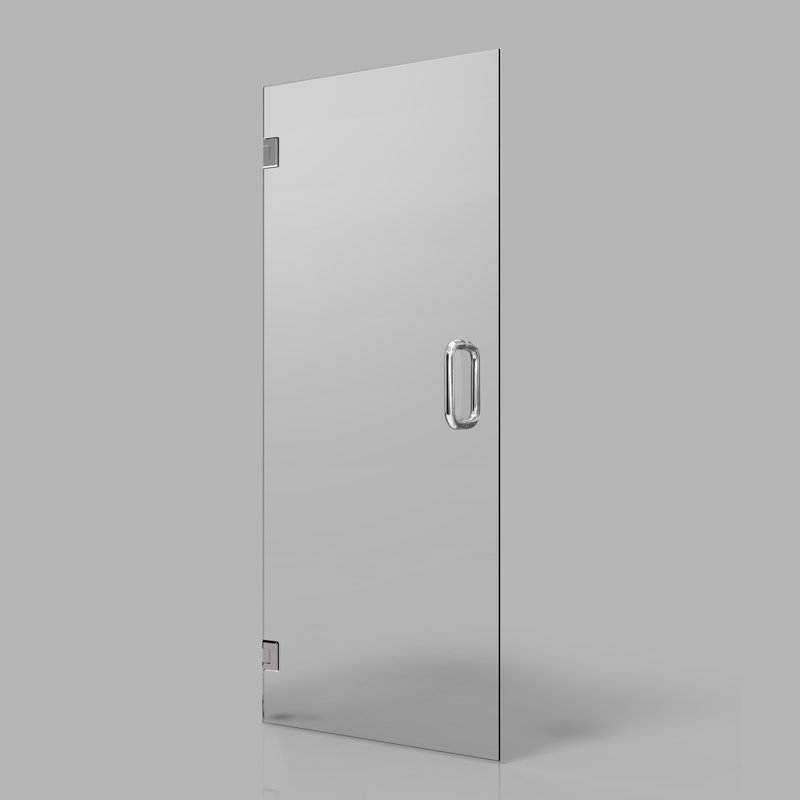 Frameless Chrome 28" x 75" Clear Glass Pivot Shower Door