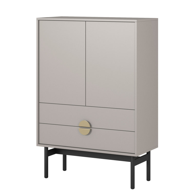 Apolonija Laminate Accent Cabinet, Grey Beige