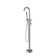 Double Handle Floor Mounted Freestanding Tub Faucet with Handshower