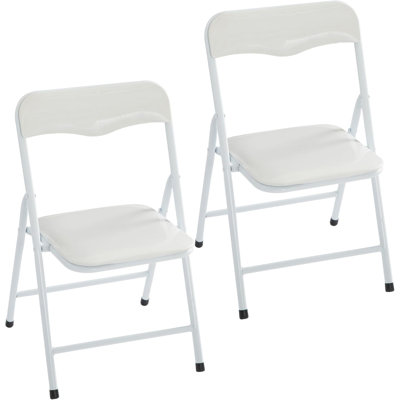 Padded Folding Chair, Set Of 2 by Ebern Designs