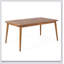 Table de salle à manger d'extérieur en bois d'acacia pour 6 personnes, durable et élégante pour les rassemblements de patio, de jardin et de cour