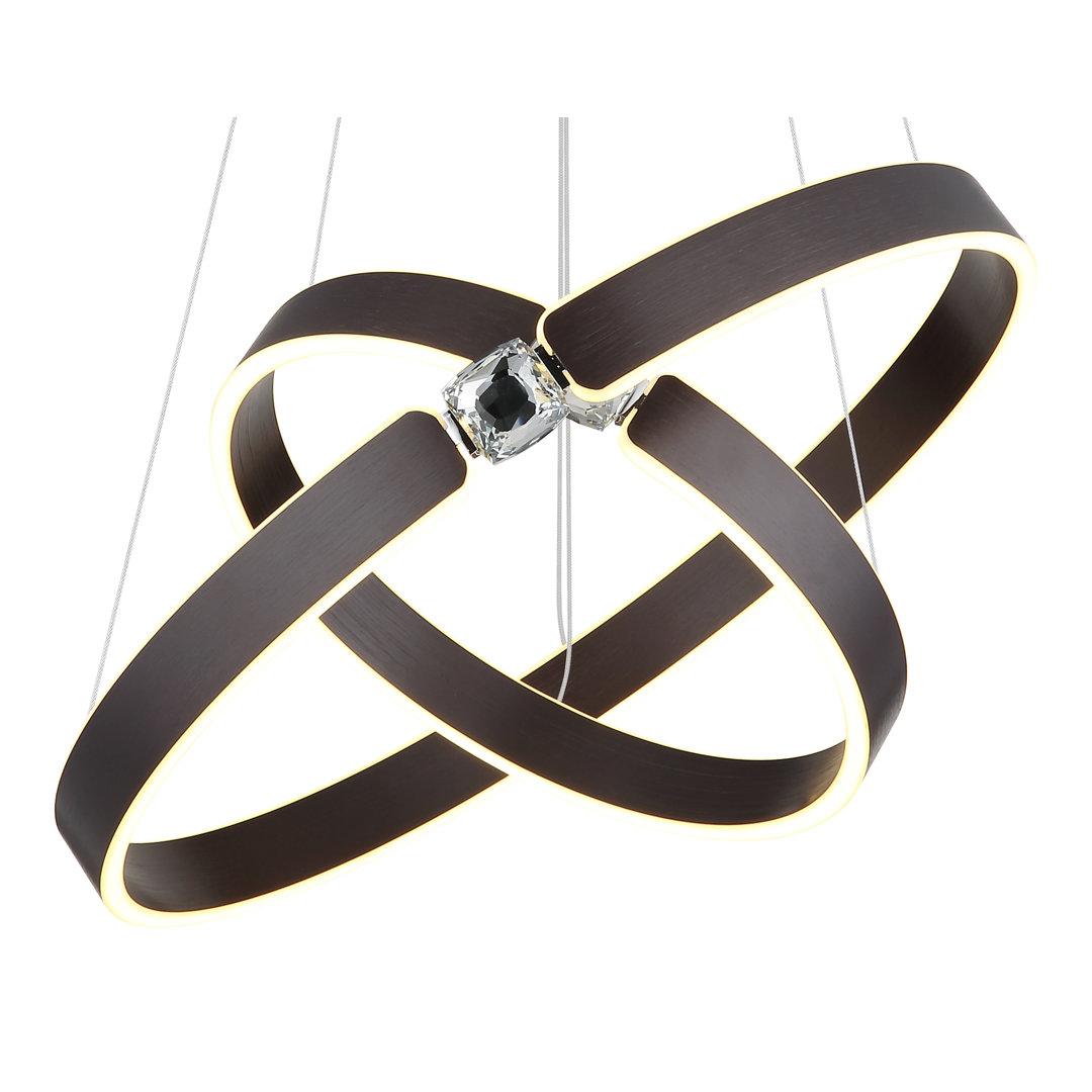 Delcenia 1 - Light Bronze LED Geometric Pendant