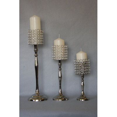 19'' H Metal Tabletop Candlestick