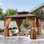 12 pi. L 12 pi. D Pavillon de jardin en aluminium