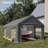 12 ft x 20 ft Portable Garage with 200g PE Tarp Canopy, Carport with 2 Roll-Up Doors & 4 Mesh Windows, Temporary Shelter for Boats, Pickups, Paint Booths, and Outdoor Events-124826556