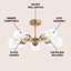Cahya Farmhouse Industrial Iron Cylinder DEL Semi-encastré-467819858