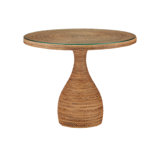 Dominica Round Mahogany Wood Dining Table