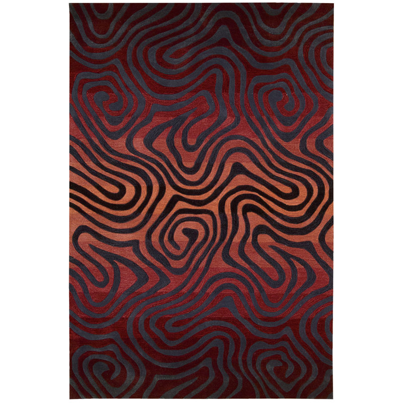 Abstract Indoor Rug, Rectangle 5' x 7'6"