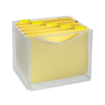 Onyx Mesh Desktop Box File, 10"D