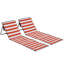 Set of 2 beach mat, foldable beach lounger, adjustable sun lounger steel Oxford