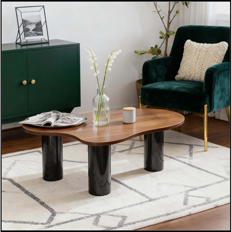Table basse Cloud avec combinaison de couleurs moderne, assemblage facile et conception écologique durable pour les espaces de vie contemporains