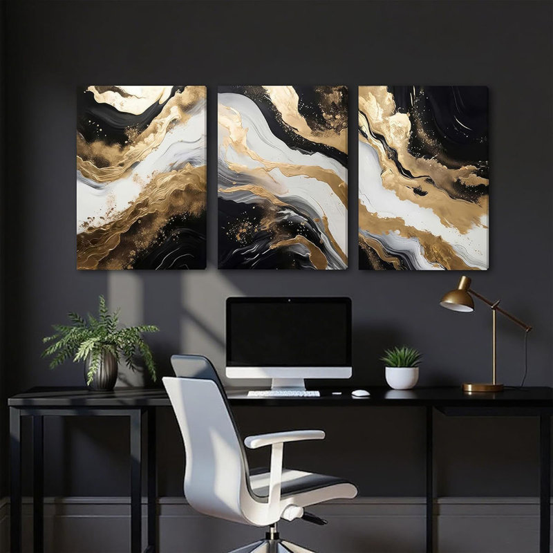 3 Piece Wrapped Canvas Wall Art