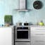 Hotte de cuisine murale à conduit 30 po Cosmo de la collection Vista, commandes à boutons, lumières DEL, filtres permanents, acier inoxydable