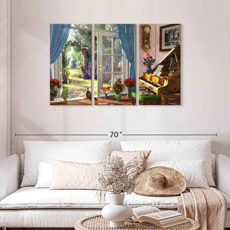 Lilie Room View, 28" H x 45" W