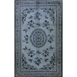 Antique Chinese - Ningxia Blue 1850s Rug