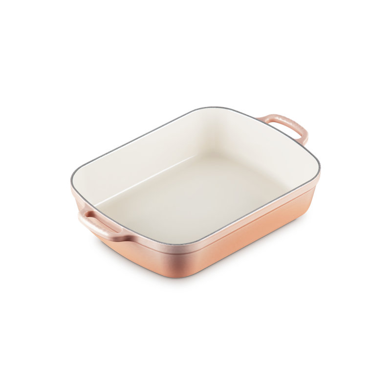 Le Creuset Enameled Cast Iron Signature Rectangular Roaster, 5.25Qt., Peche