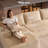 134.7" Oversized 4-Seat U-Shape Modular Corduroy Sectional Sofa-163049103