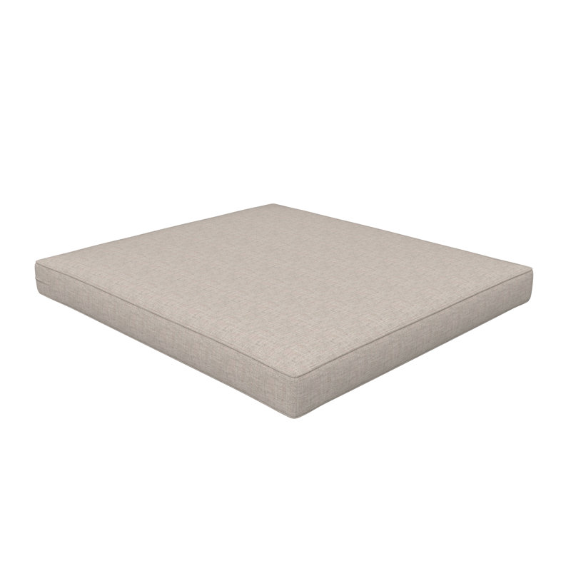 Sunbrella® Outdoor Ottoman Seat Cushion, 20" W x 22" D, Cast Silver