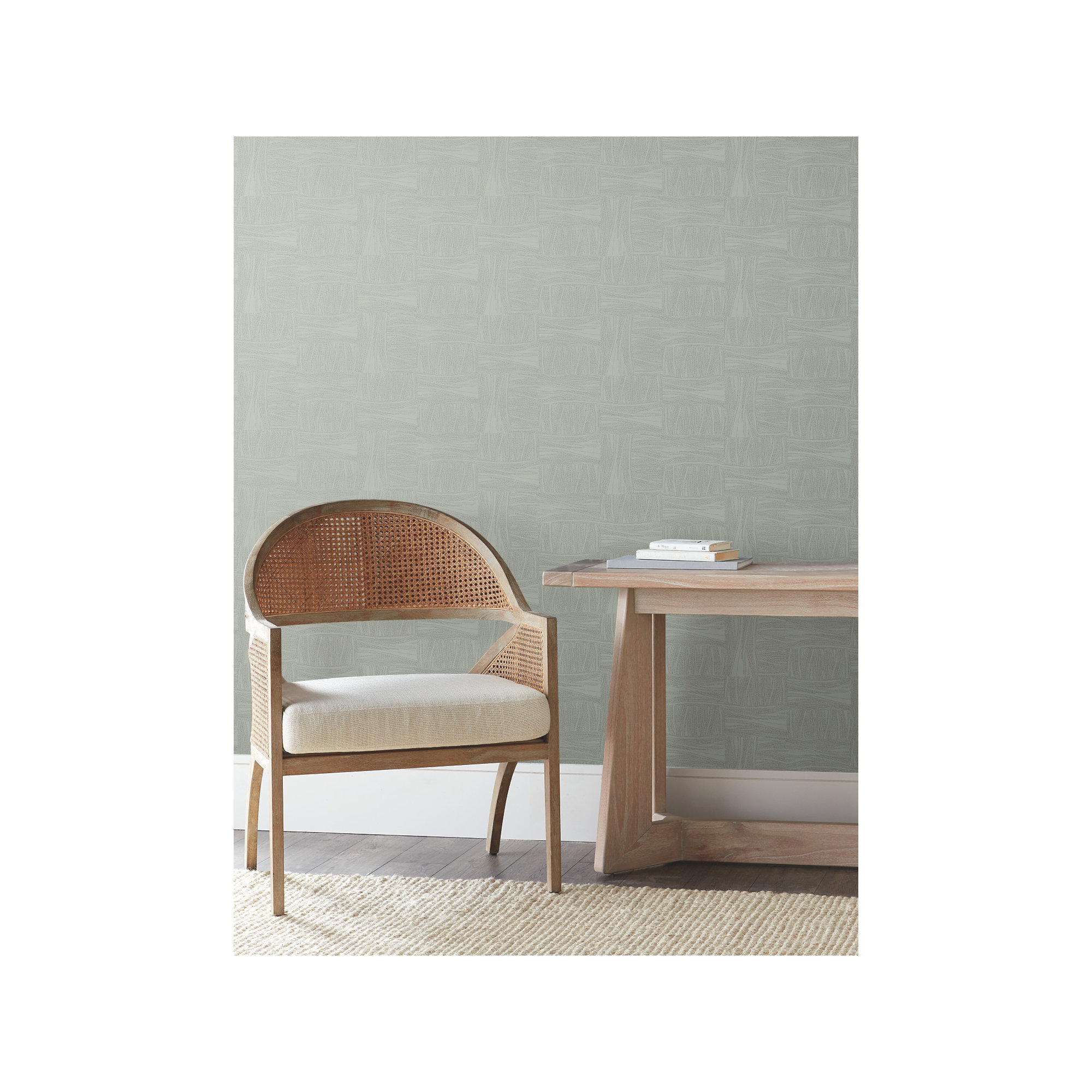 Apia Abstract Wallpaper, Sage