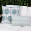 Solstice Mist Square Performance Pillow Cover & Insert