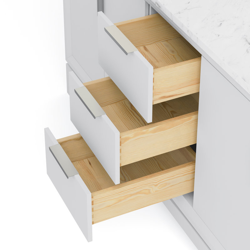 Charlise Novi Carden End Table-Dark Aluminum, Standard, Pure White