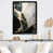 Impression noire sur toile encadrée sélectionné