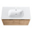 Meuble-lavabo mural de 36 po pour salle de bain avec évier en gel inclus-2100214457
