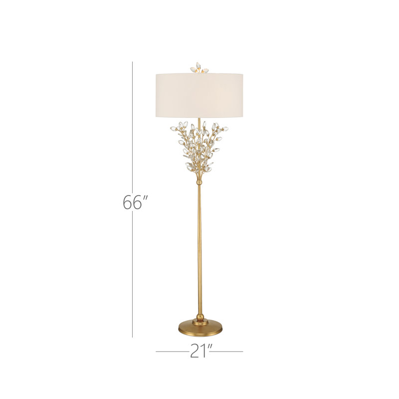 Forget-Me-Not Floor Lamp, Gold