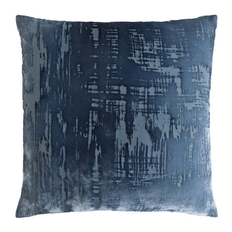 Square Pillow Cover & Insert, Denim, 18"H x 18"W