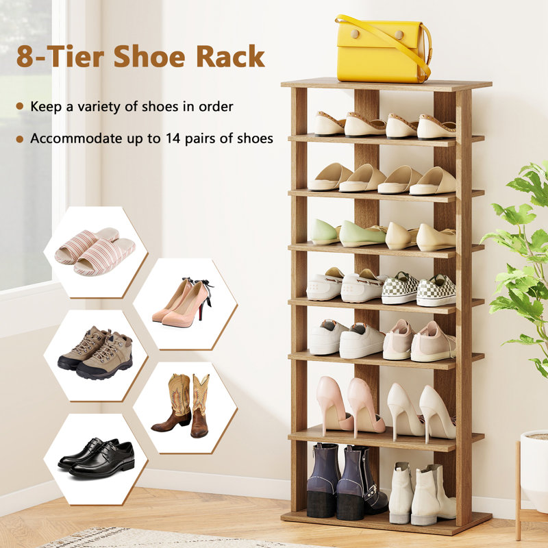 Rangement à 7 rangées de chaussures à 7 rangées