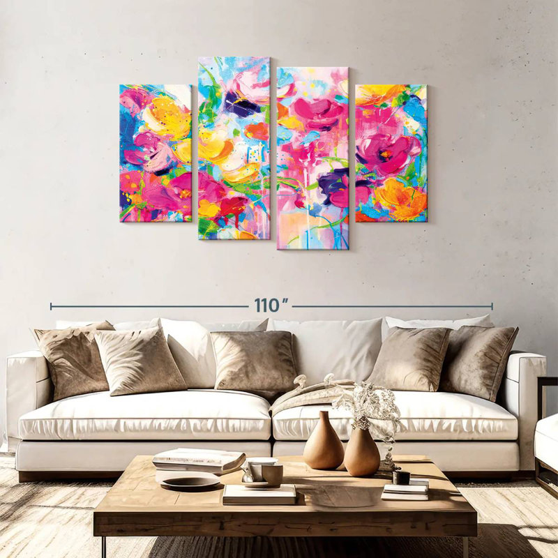 Avery Efflorescent Abstract, 48" H x 75" W