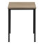 Ensemble de table, ensemble de 3 pièces, café, bout, métal noir, stratifié taupe foncé-1931914416