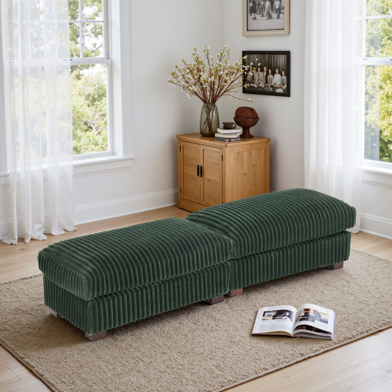 80.31cm Wide Rectangle Footstool Ottoman