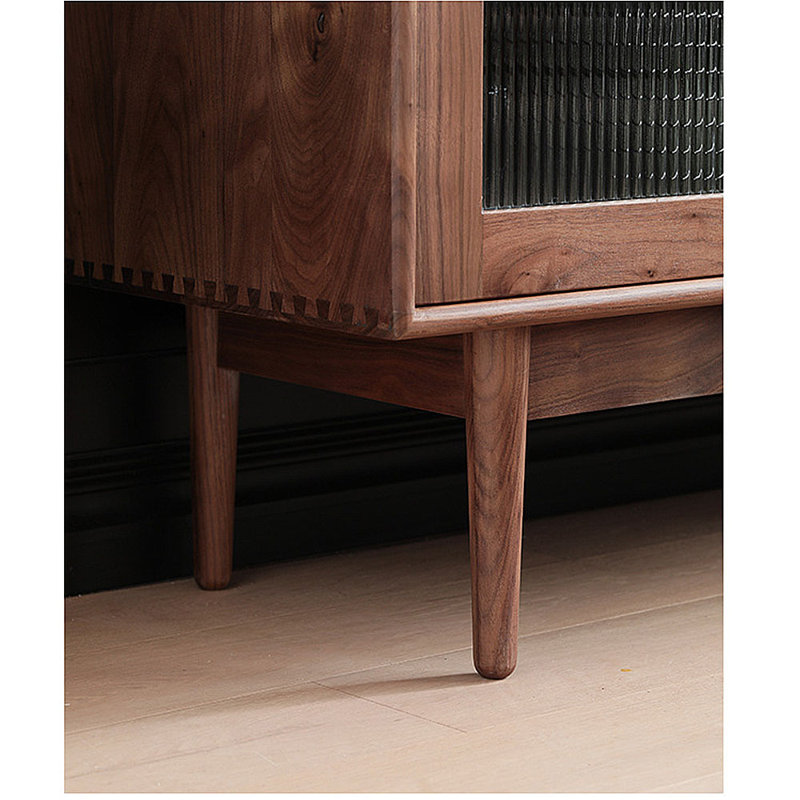 Simple solid wood pantry cabinet sideboard
