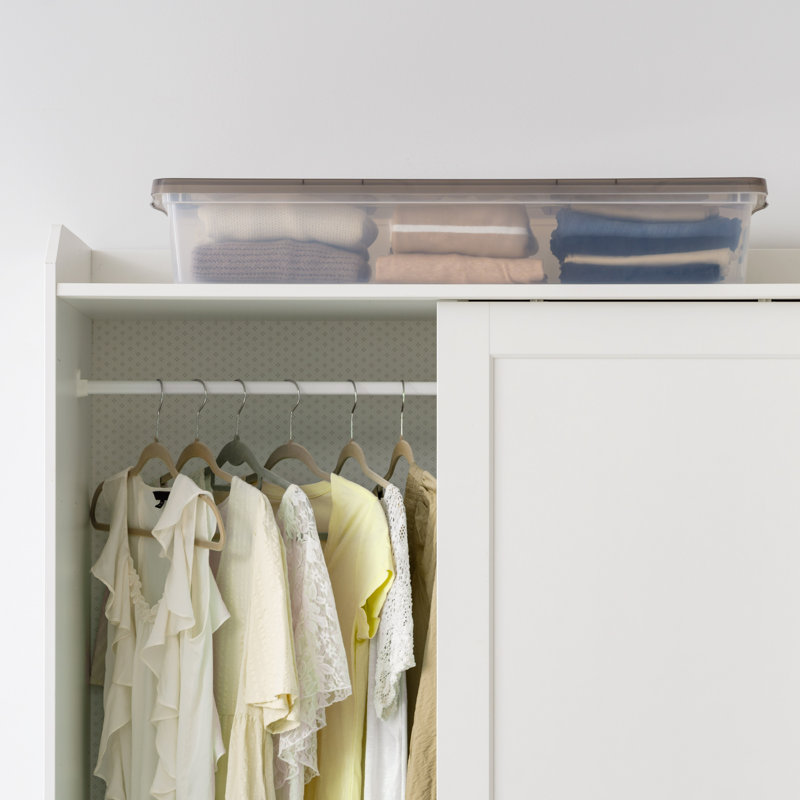 41 Qt./10.25 Gal. Clear Plastic Underbed Storage