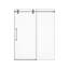Porte de douche coulissante simple sans cadre - verre trempé transparent de 5/16 po (8 mm), conception à dérivation-135113905