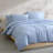Calvin Klein Washed Percale Solid Cotton Duvet Cover Set-110327687-93507467