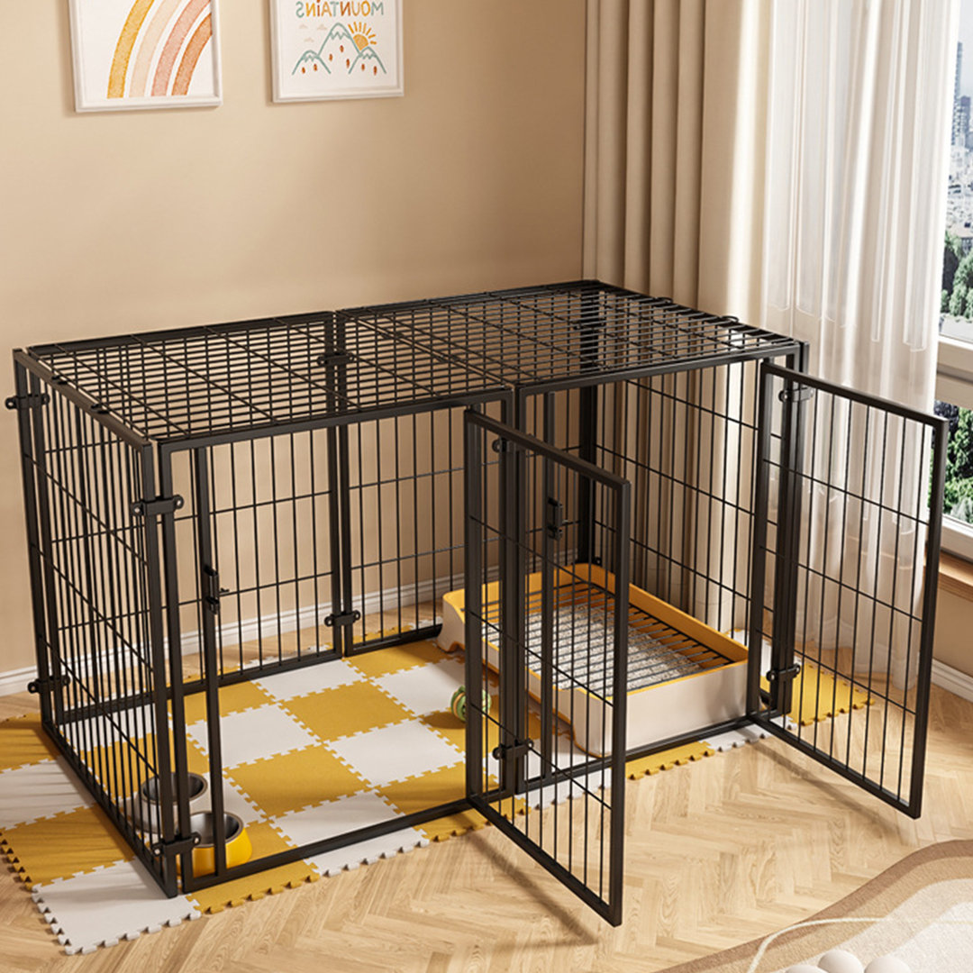 Indoor Dog Crate Pet Cage Dog Kennel Dog Playpen with Top