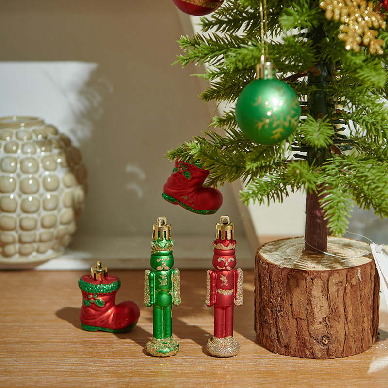 Ensemble de 24 boules de Noël Miluhome