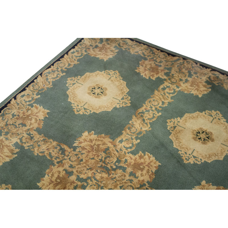Hand-Knotted High-Quality Black Area Rug