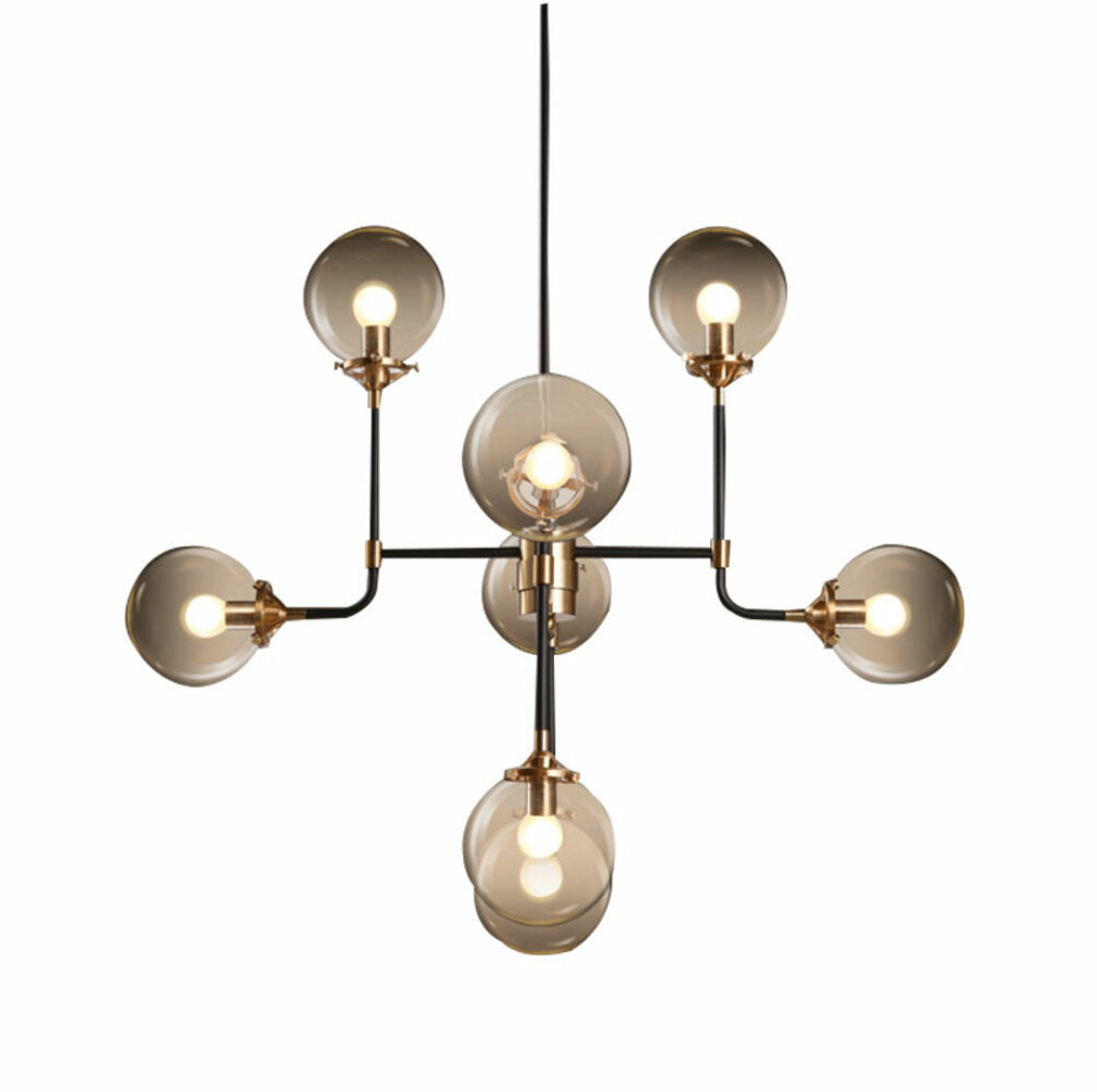 Corrigan Studio Richfield 8 - Light Sputnik Modern Linear Chandelier ...
